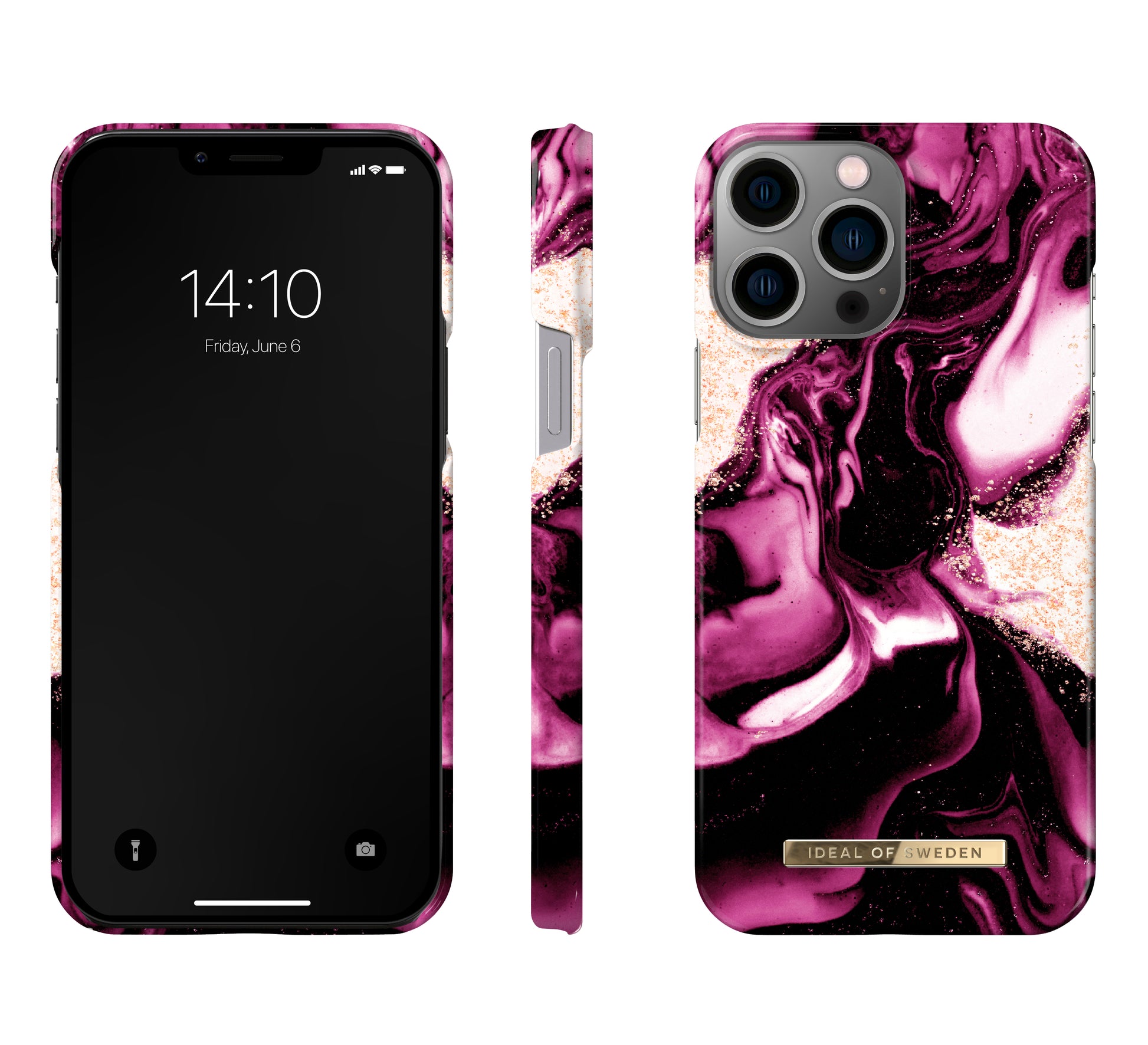 Ideal of Sweden – Backcover – für Apple iPhone 13 Pro Max – Black Thunder Marble