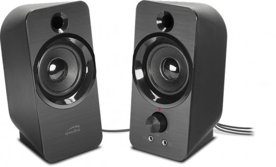 SPEEDLINK DAROC SL810005B – PC-Lautsprecher – 2.0, 6 W, 3,5 mm, Schwarz
