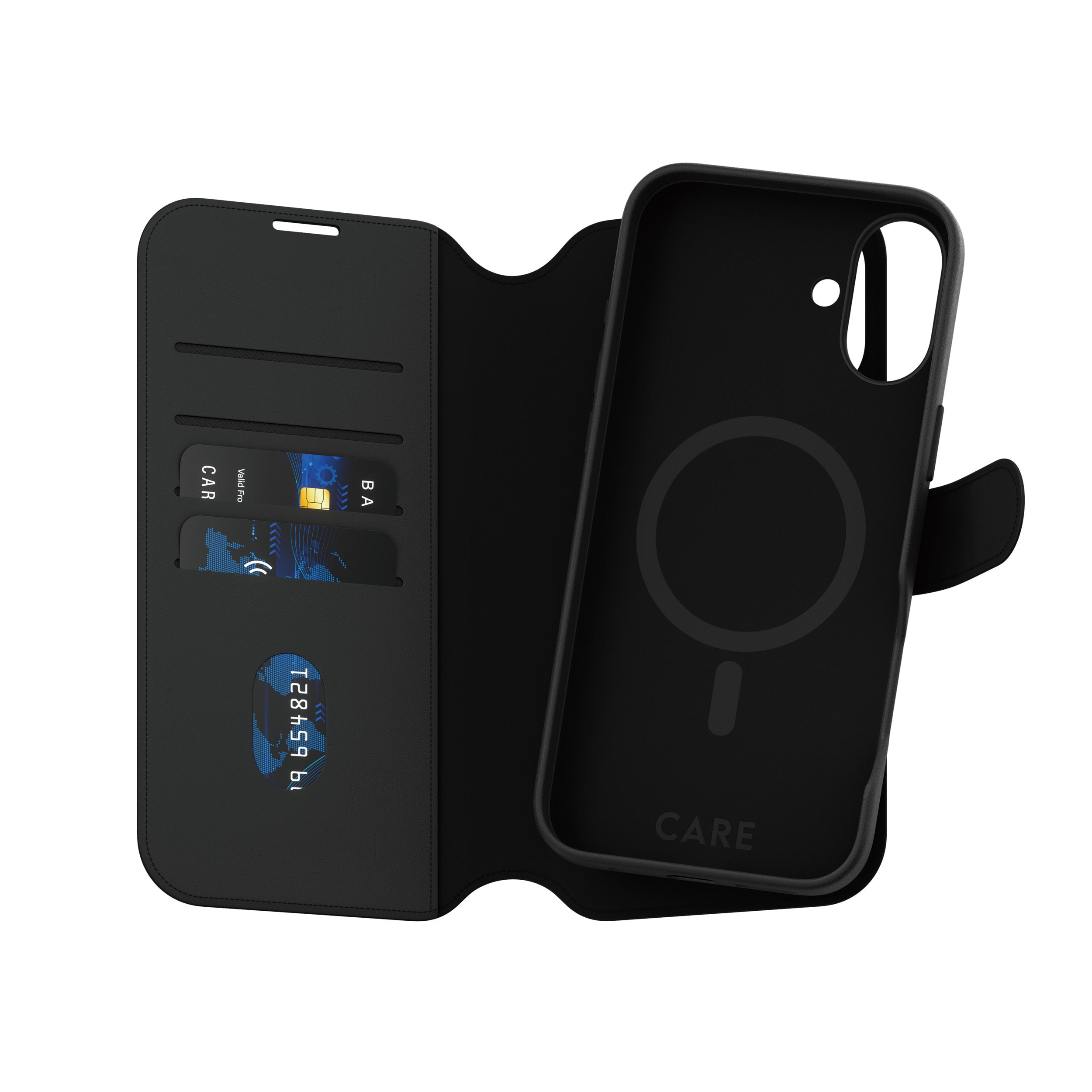 PanzerGlass CARE Feature Tango Backcover – für Apple iPhone 16 Plus, Schwarz, stossresistent