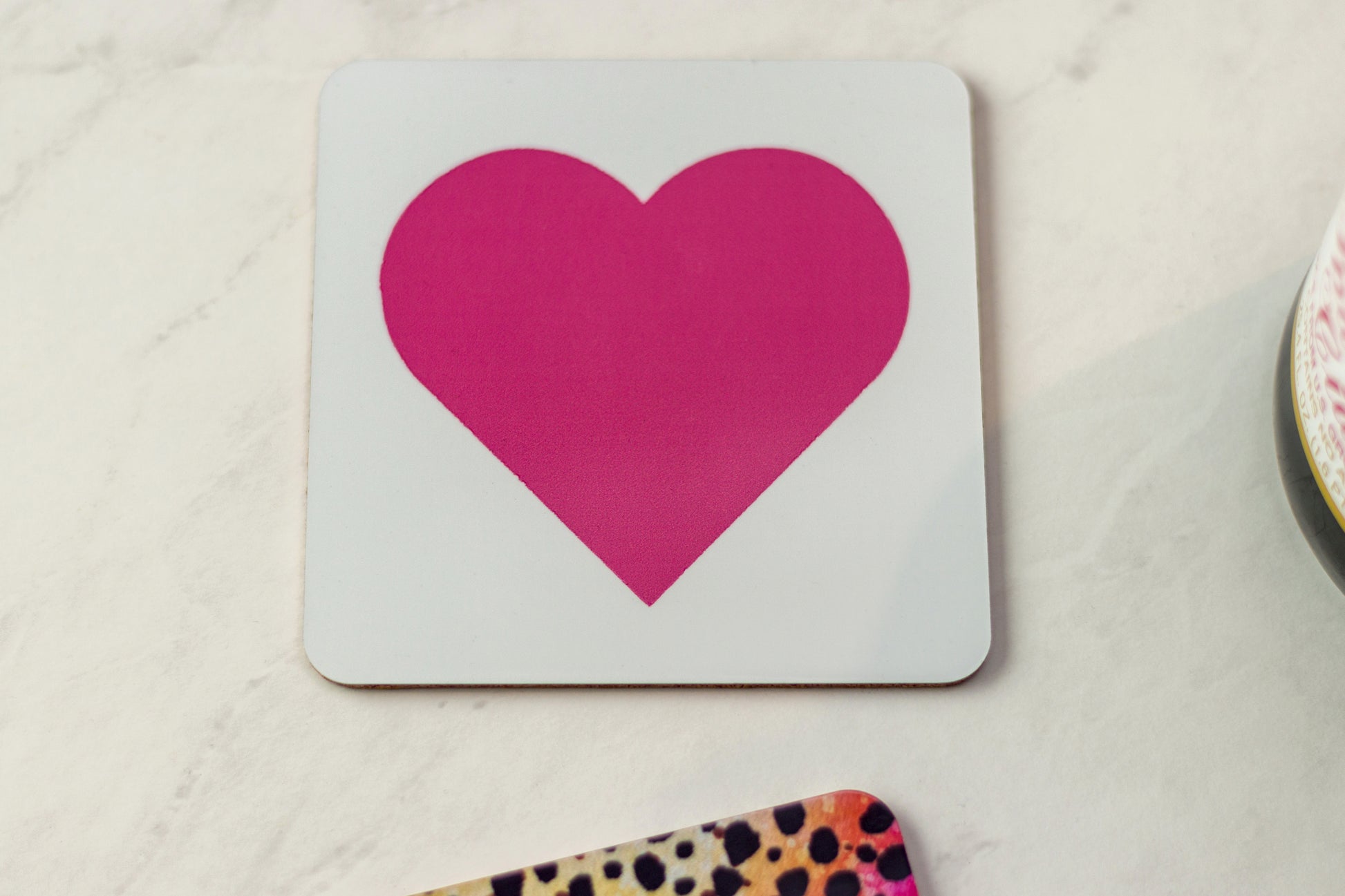 Cricut Untersetzer Infusible Ink – 4er Set, 9,5 × 9,5 cm, Keramik, Weiss, für Sublimation