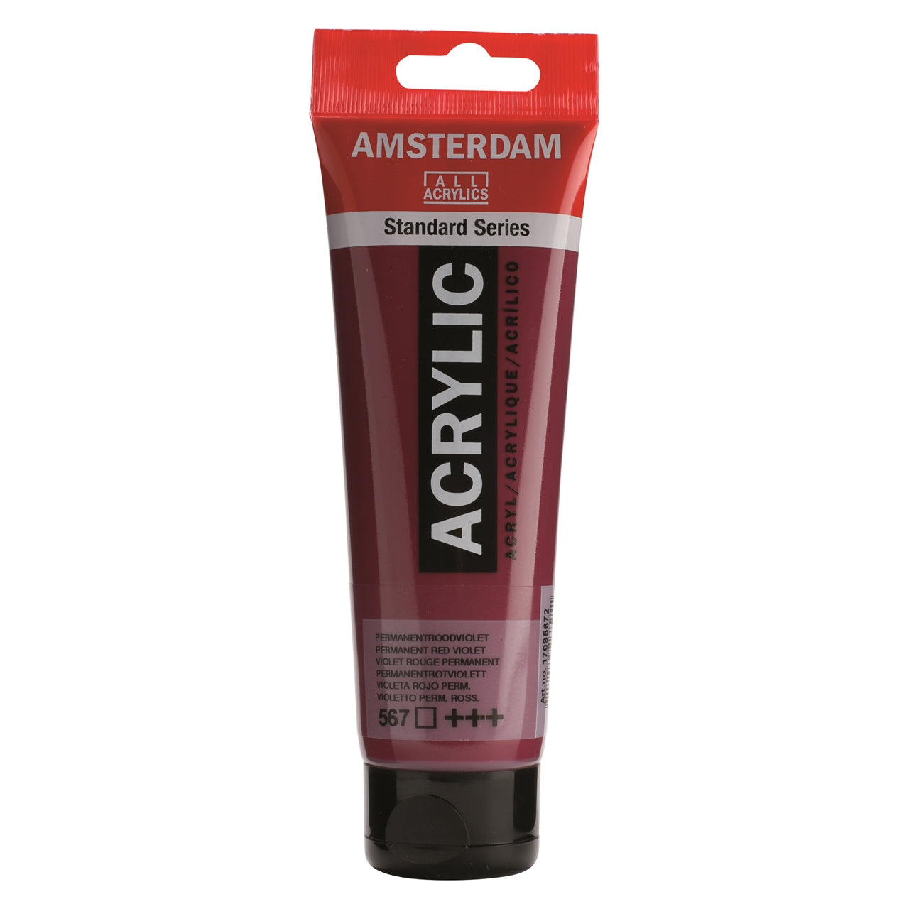 Royal Talens Amsterdam – Acrylic Standard – Acrylfarbe – Permanent Rot Violett, 120 ml