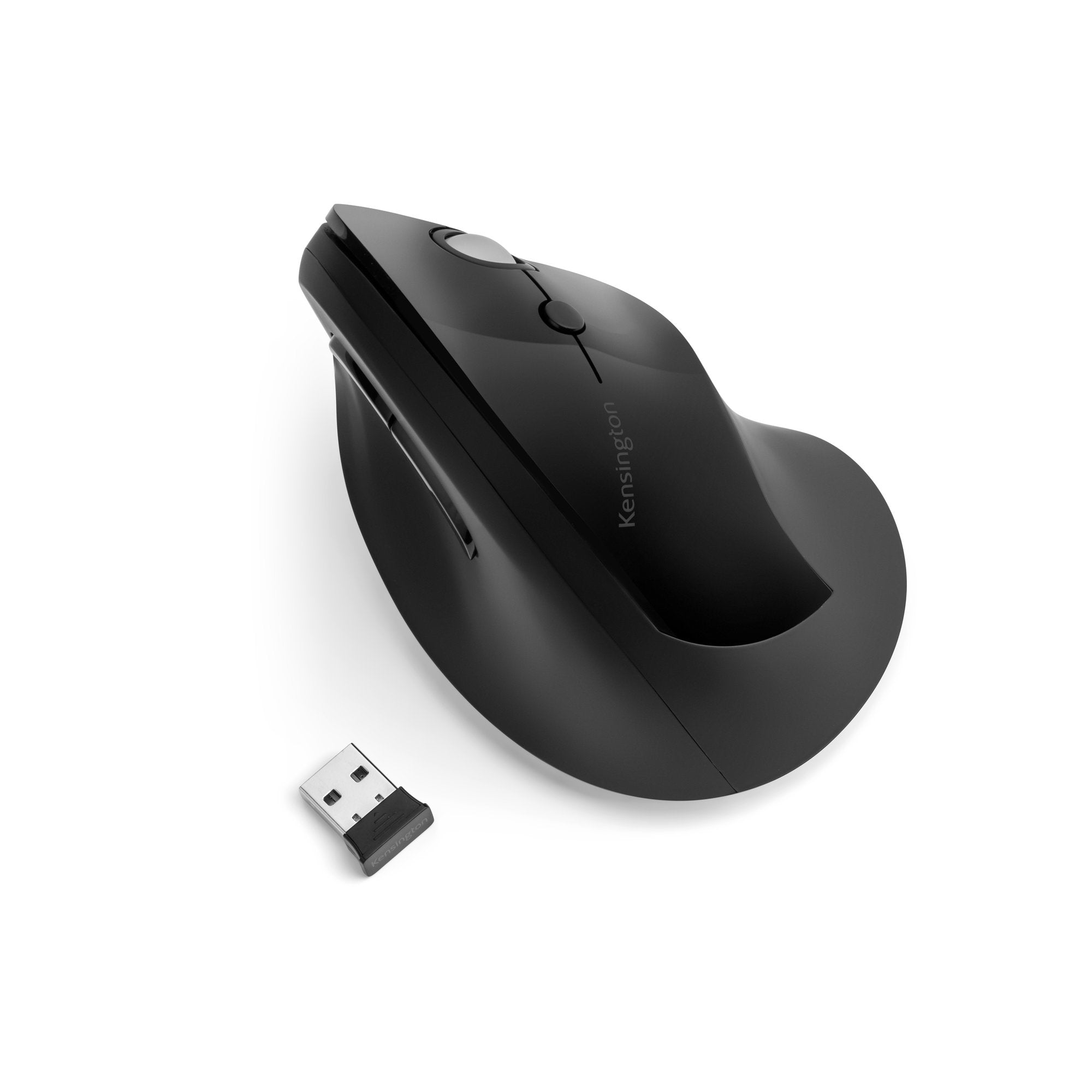 Kensington Pro Fit Ergo Ergonomische Maus – kabellos, vertikal, schwarz