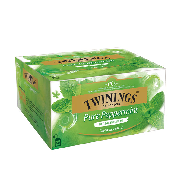 Twinings – Pure Pfefferminze – Teebeutel, Kräutertee – 50 Beutel