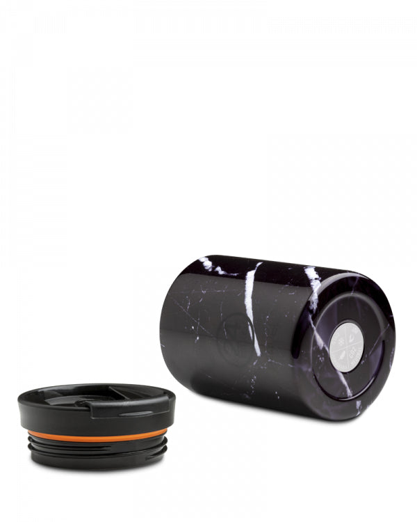 24Bottles Thermobecher – 3,5 dl – Edelstahl, isoliert, Sip&Go-Deckel – Schwarz Marmor