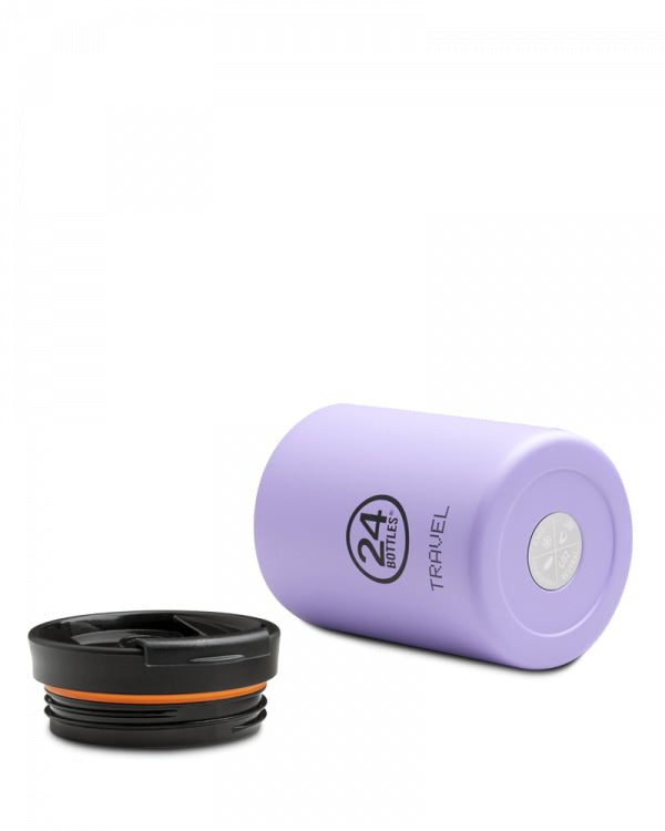 24Bottles Thermobecher Travel Tumbler – 3,5 dl – Edelstahl, isoliert, Sip&Go-Deckel – Erica