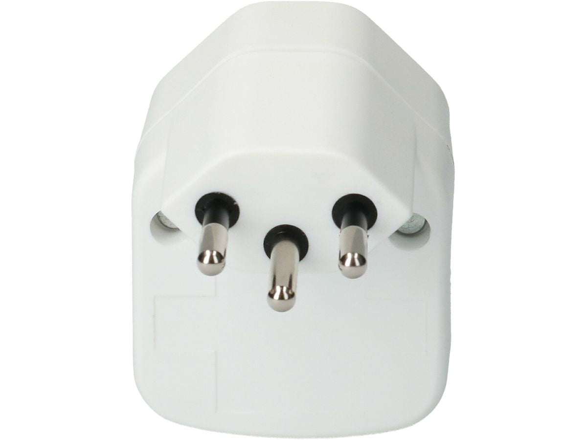 Max Hauri AG Max Hauri Adapterkabel, T12–T13, mit Schalter, Funktionsleuchte – weiss