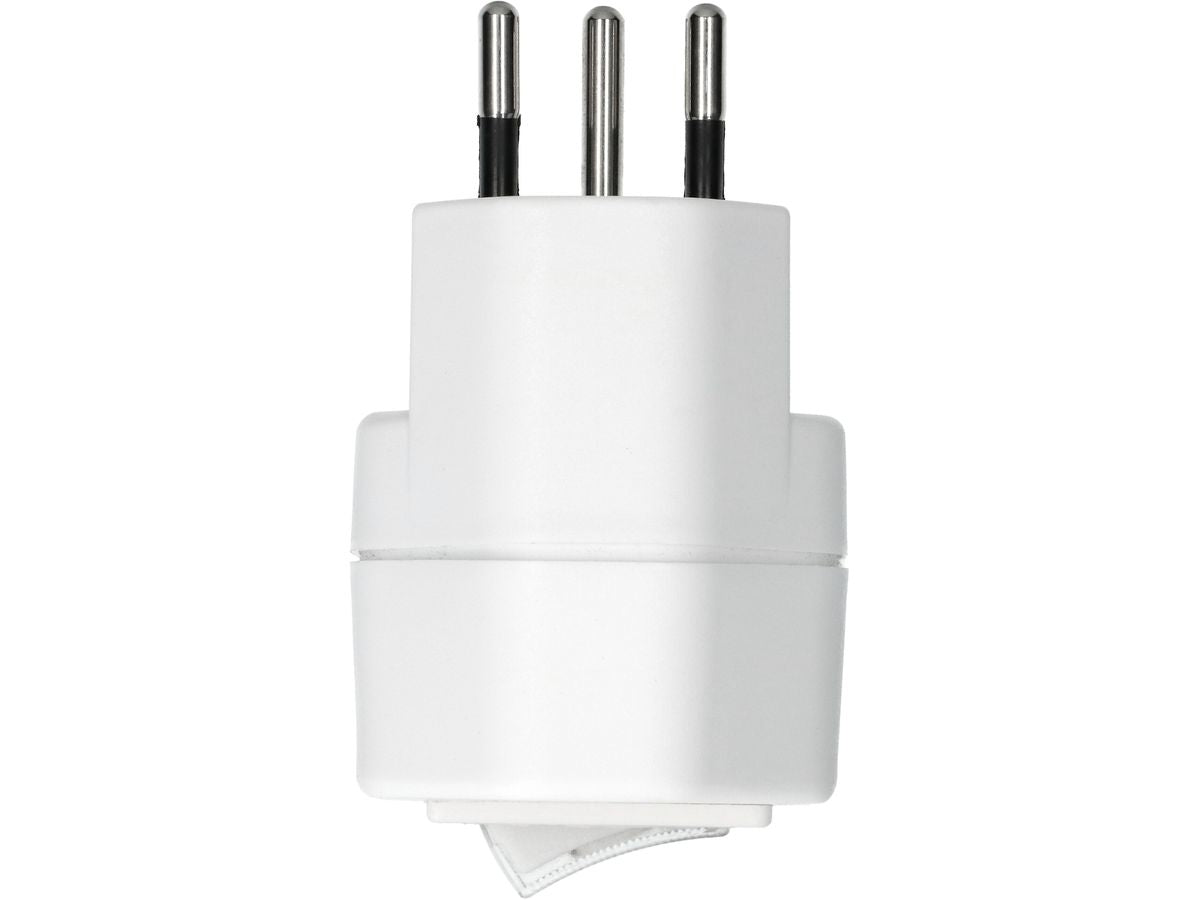 Max Hauri AG Max Hauri Adapterkabel, T12–T13, mit Schalter, Funktionsleuchte – weiss