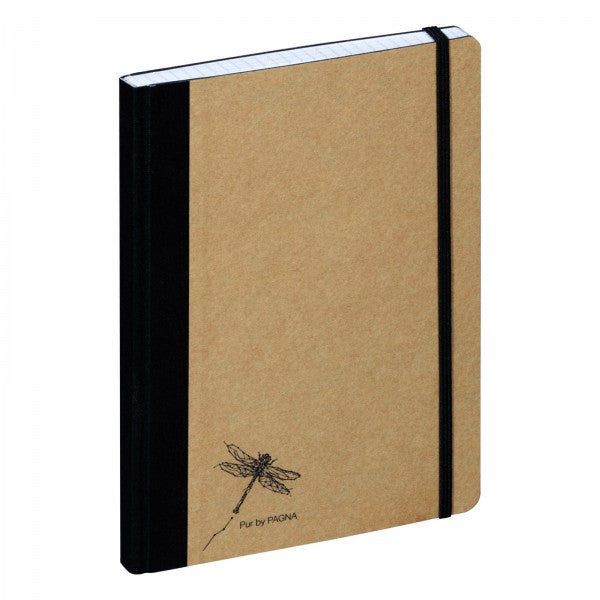 Pagna Notizbuch, A5, kariert, gebunden, Karton, 160 Seiten, 70 g/m² – natur