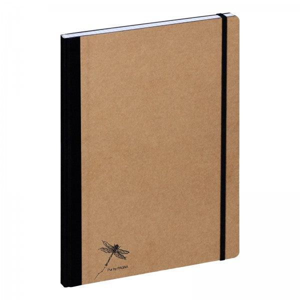 Pagna Notizbuch, A4, kariert, gebunden, Karton, 160 Seiten, 70 g/m² – natur