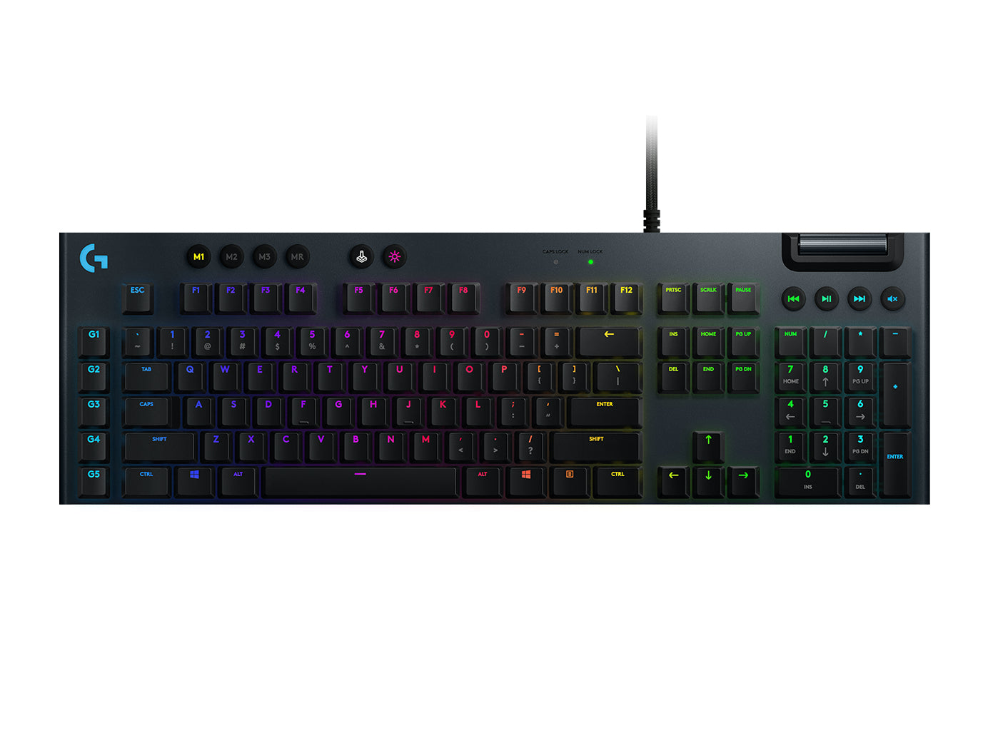 Logitech G G815 LIGHTSYNC – Gaming-Tastatur – Mechanisch (GL Clicky) – USB – QWERTY (UK-INT) – Graphit