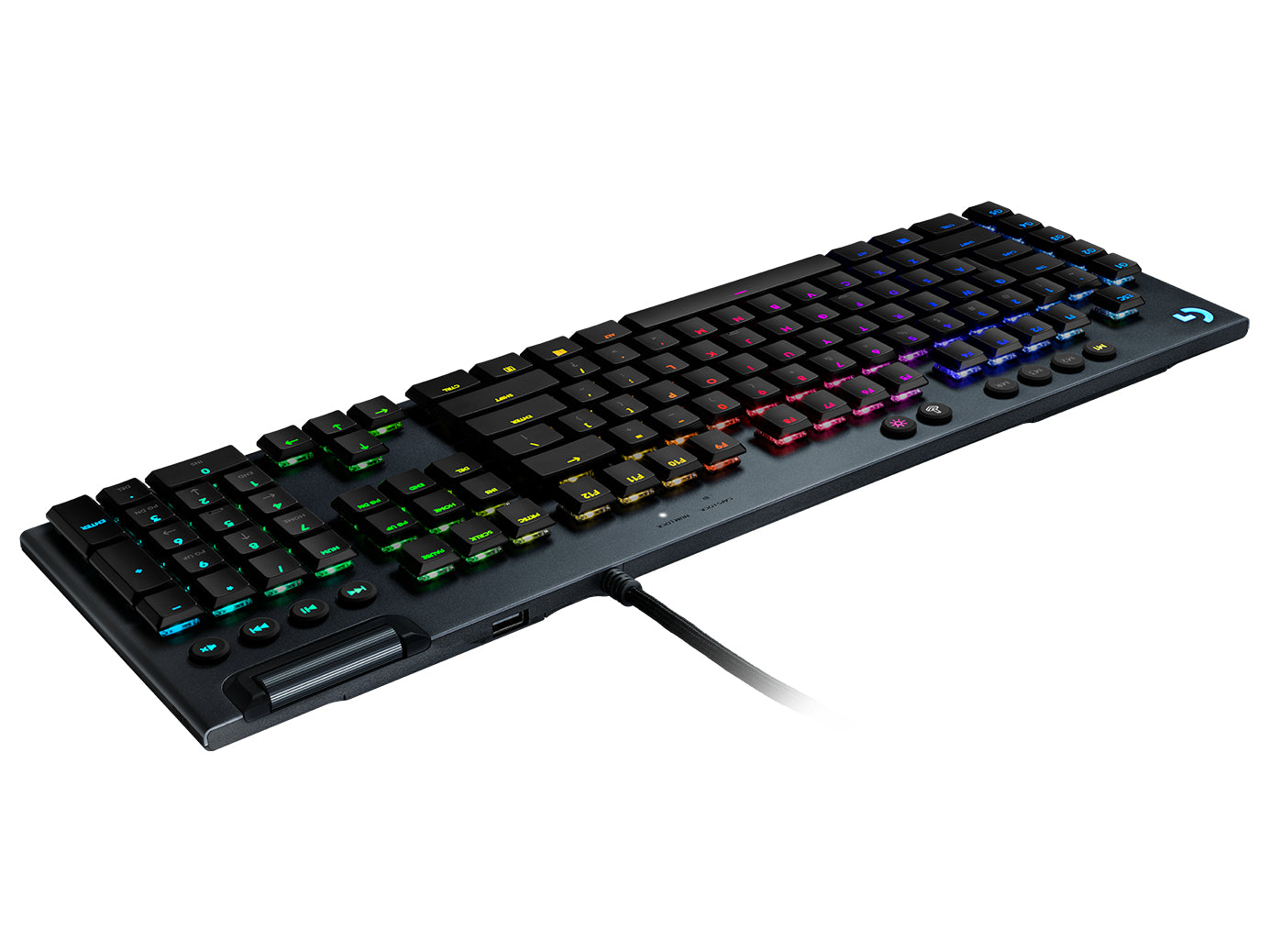 Logitech G G815 LIGHTSYNC – Gaming-Tastatur – Mechanisch (GL Clicky) – USB – QWERTY (UK-INT) – Graphit
