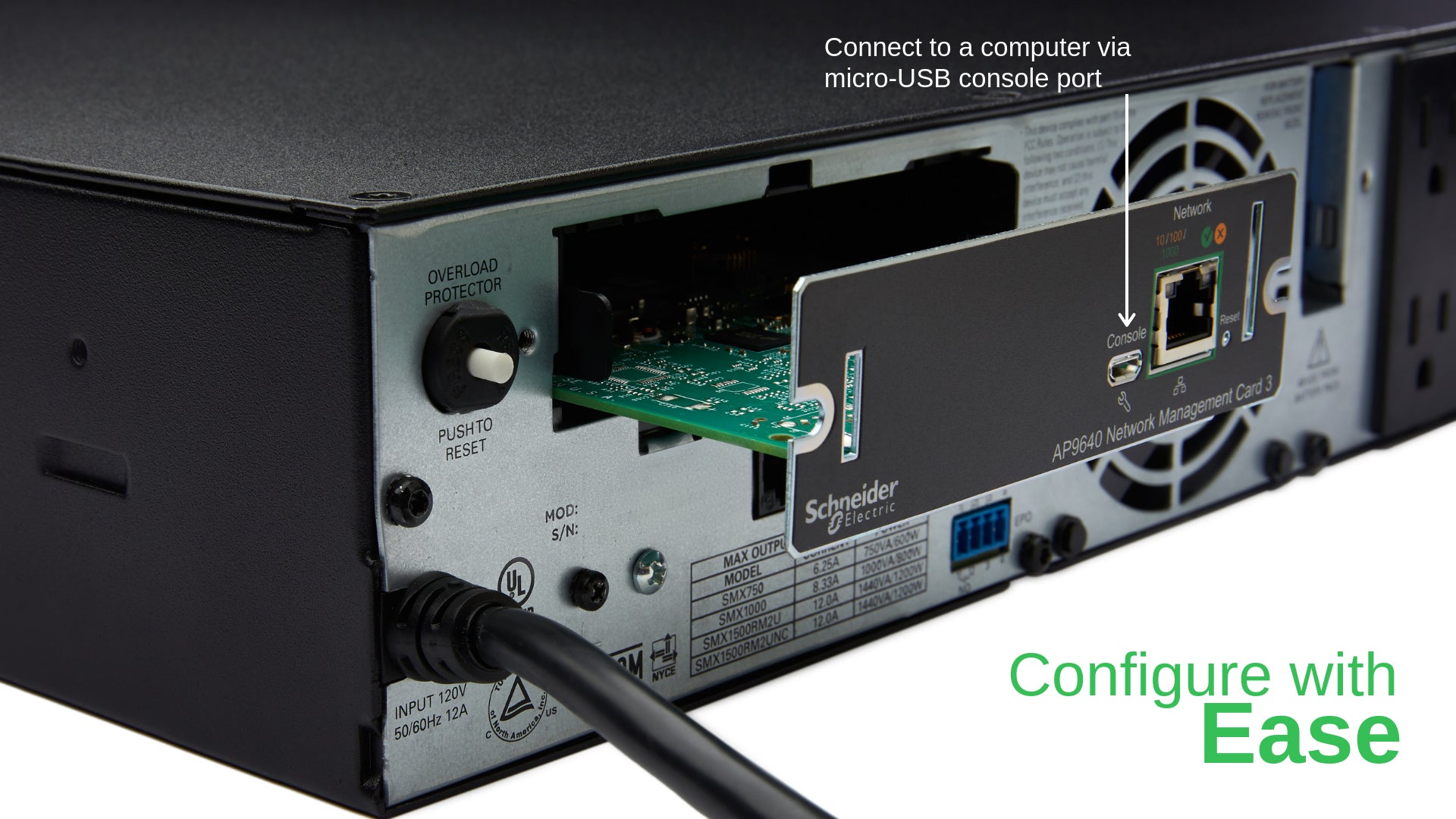 APC AP9640 – Netzwerk-Management-Karte – SmartSlot