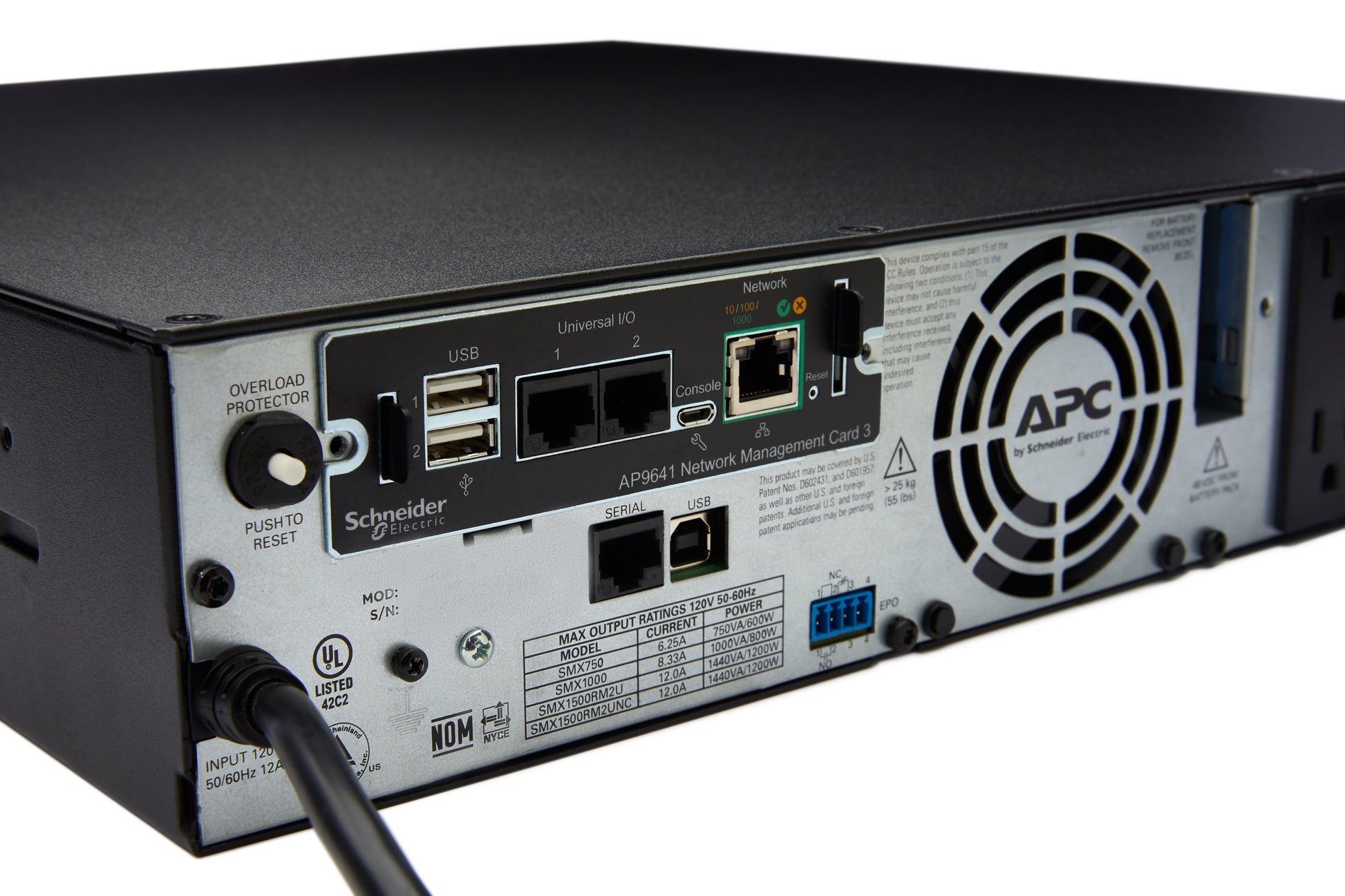 APC AP9641 – Netzwerk-Management-Karte (SmartSlot) – 12,1× 11,4× 38 mm, 90 g