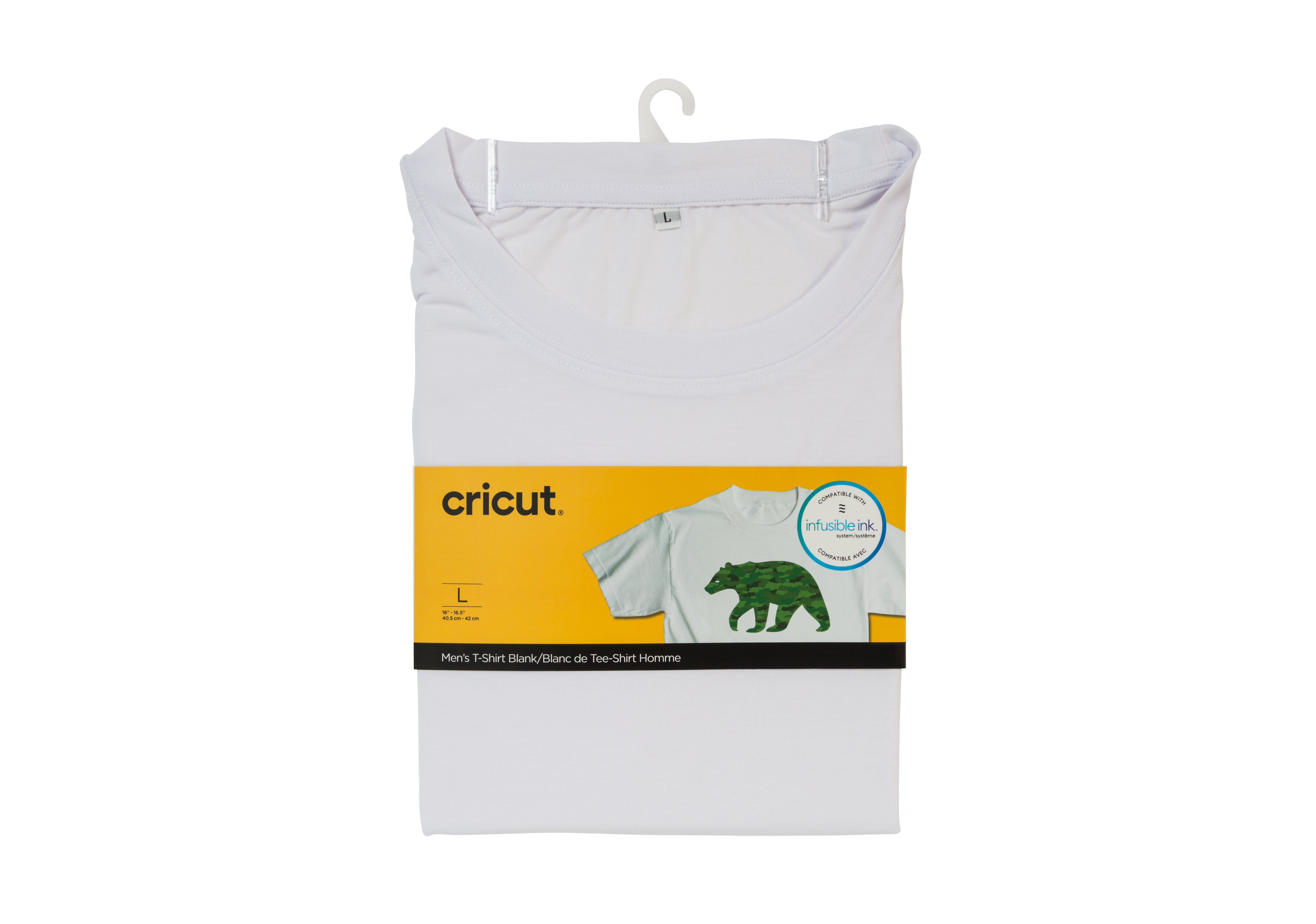 Cricut T-Shirt, Elasthan, Weiss, Grösse L, 1 Stk.