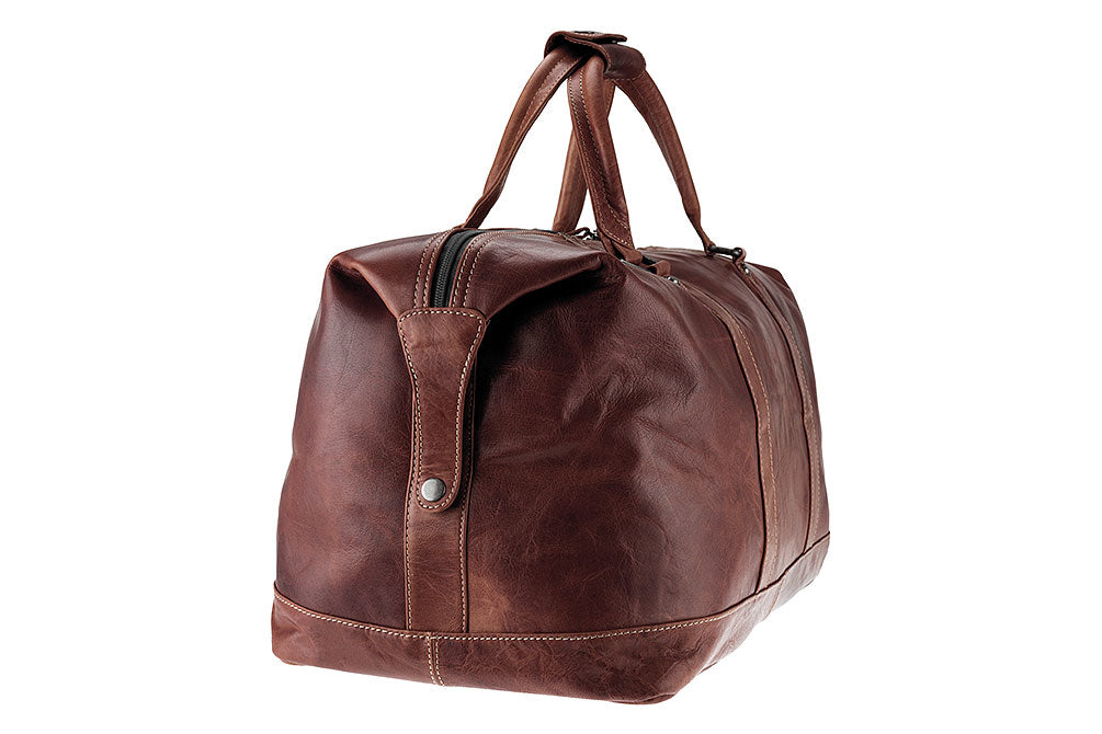 Alpenleder Alabama – Weekender, 60 l, Leder, Braun, 60 × 31 × 32 cm
