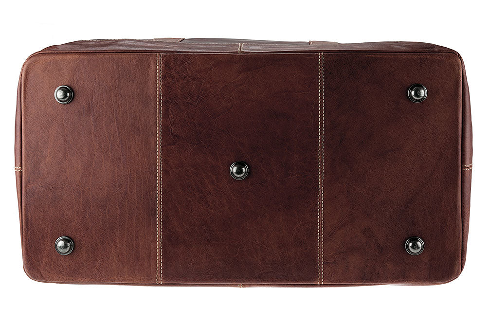 Alpenleder Alabama – Weekender, 60 l, Leder, Braun, 60 × 31 × 32 cm