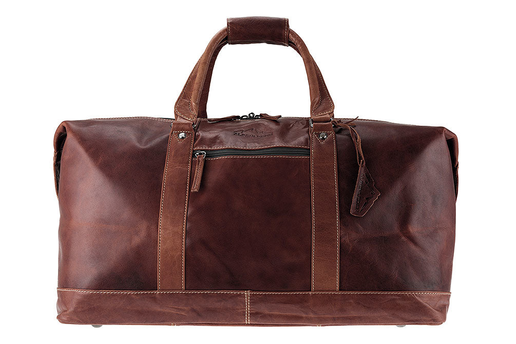 Alpenleder Alabama – Weekender, 60 l, Leder, Braun, 60 × 31 × 32 cm