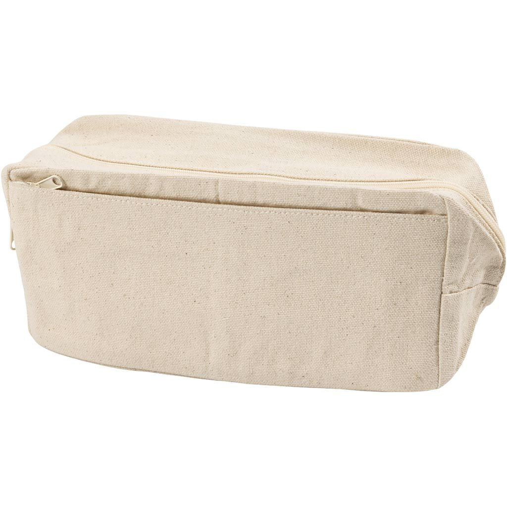 Creativ Company Schlamperetui, weiss, Baumwolle, 23 × 10 × 7 cm, 1 Stk.