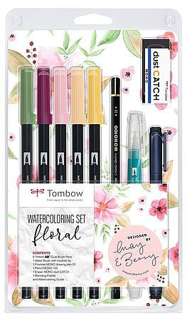 Tombow Handlettering Watercolor Set – 10-teilig – 5 ABT Dual Brush Pens