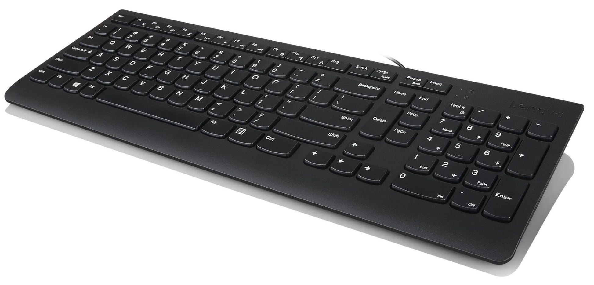 Lenovo 300 – Tastatur-Maus-Set – kabelgebunden – USB – QWERTY (US-INT) – schwarz
