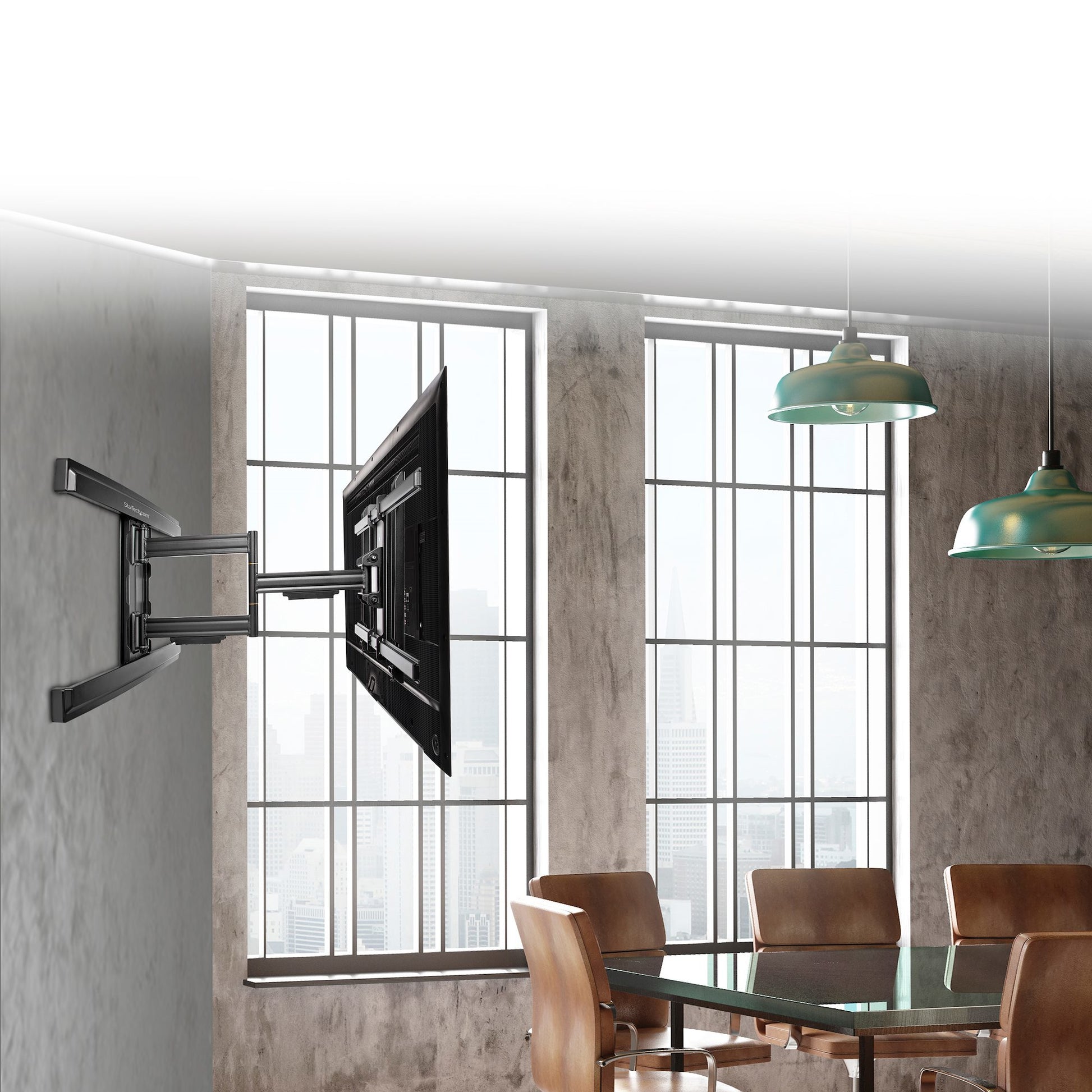 StarTech.com Wandhalterung – Vollbeweglich – 37–80" – VESA 200×100–600×400 – bis 50 kg – Schwarz