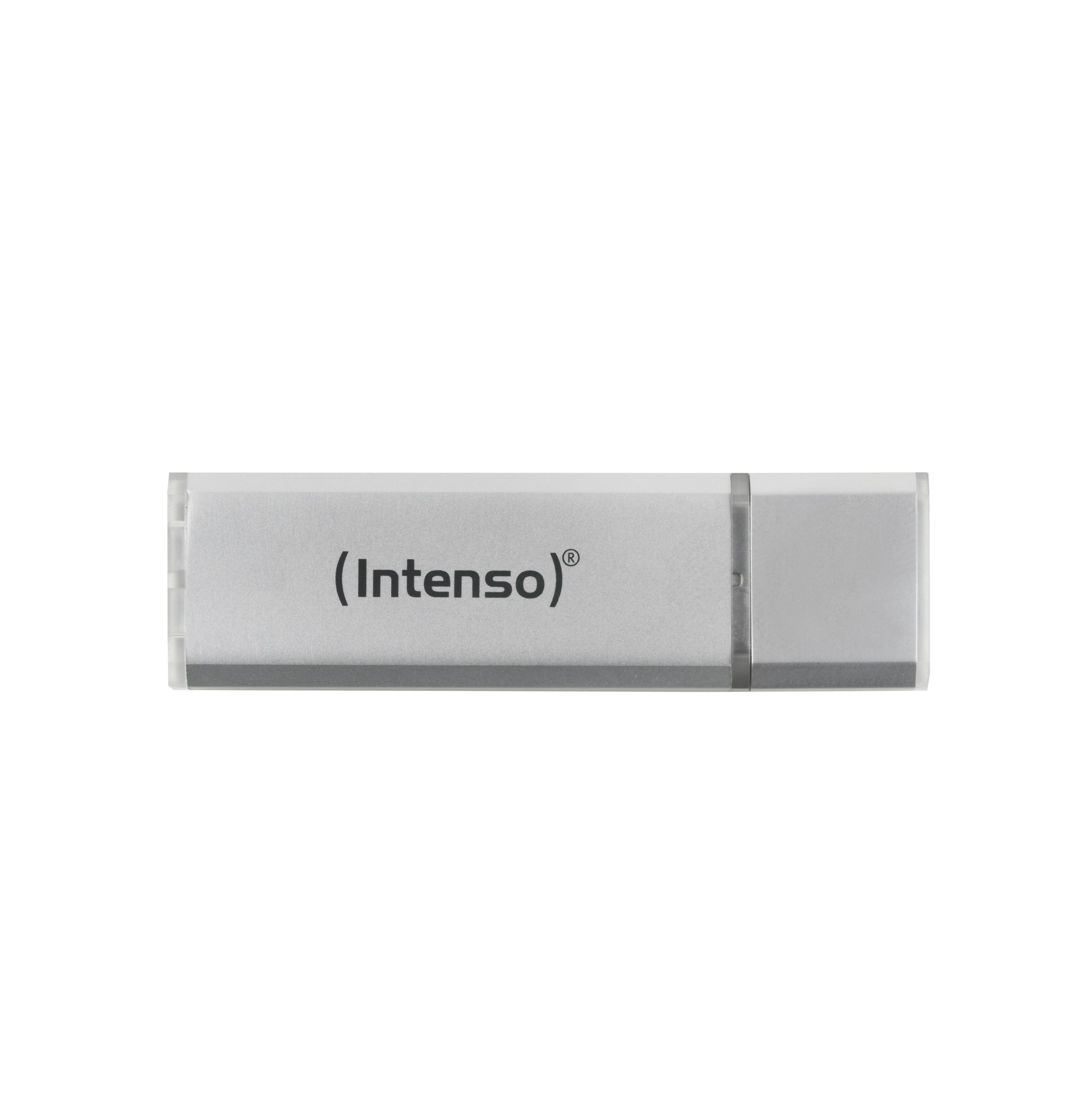 Intenso Alu Line – USB-Stick 4 GB, USB 2.0 Typ A, Kappe, Aluminium, Silber