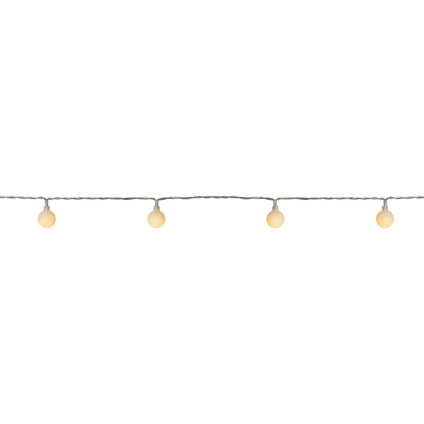 Star Trading Lichterkette Berry – 7,35 m – 2,1 W – Warmweiss – IP44 – Netzbetrieb – Weiss