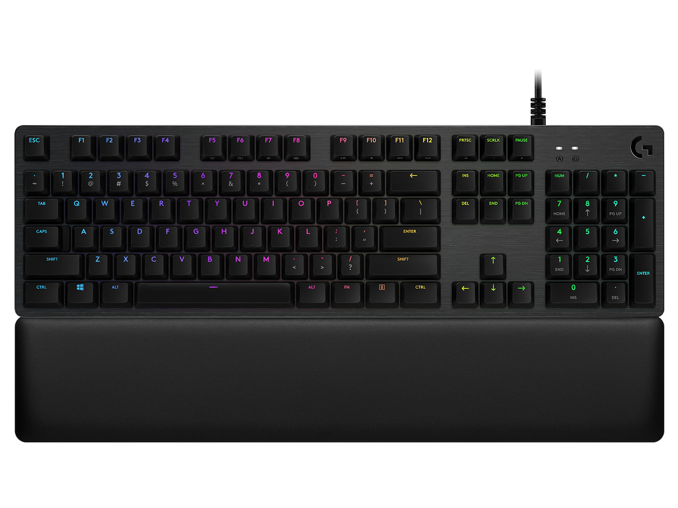 Logitech G G513 Carbon – Gaming-Tastatur – Mechanisch (GX Brown) – USB – QWERTY (US-INT) – RGB – Graphit