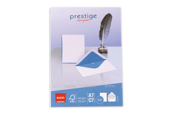 Elco Grusskarte – A7 (74 × 105 mm) – mit Umschlägen, Karton, 5er Pack