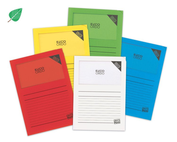 Elco Sichtmappe A4 – farbig sortiert, Papier, 50er-Pack