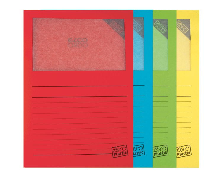 Elco Sichtmappe A4 – farbig sortiert, Papier, 50er-Pack
