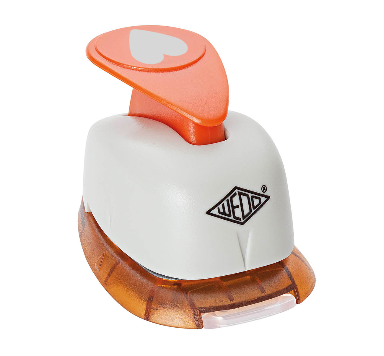 Wedo Motivstanzer – Herz, Ø 16 mm, orange