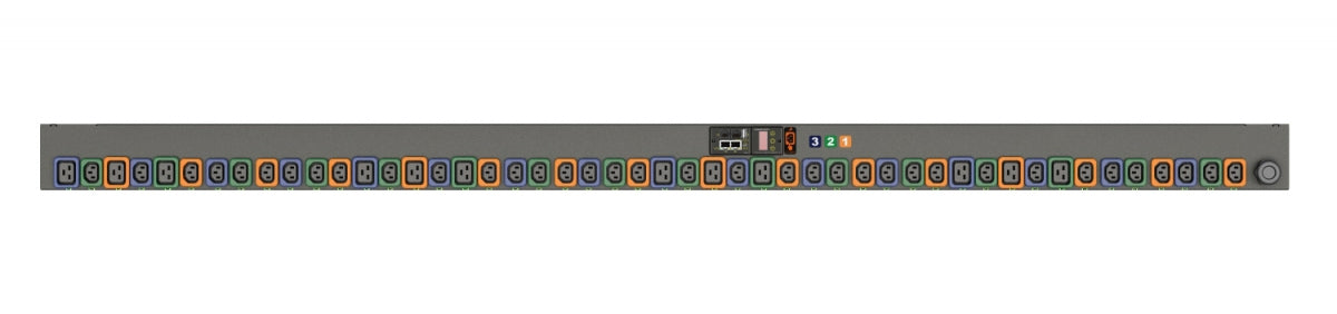 Vertiv GU30005L – PDU (Managed) – 0U, 48×AC (C13/C19), Dreiphasig, Senkrecht, 3 m Kabel, Schwarz