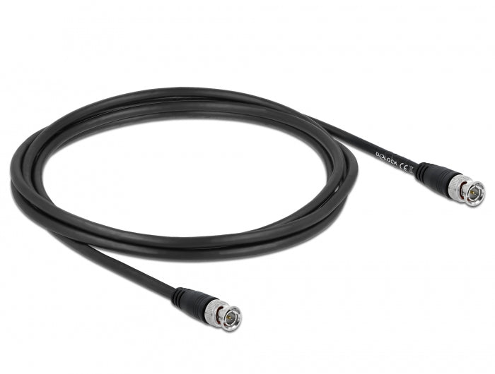 DeLOCK BNC Kabel (BNC–BNC, M–M) – 2 m
