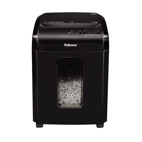 Fellowes Powershred 10M – Aktenvernichter, DIN P-5, Partikelschnitt 2 × 12 mm, 10 Blatt, 19 l