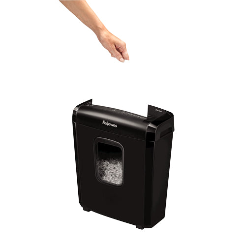 Fellowes Powershred 6M – Aktenvernichter, DIN P-4, Partikelschnitt 4 × 12 mm, 6 Blatt, 13 l