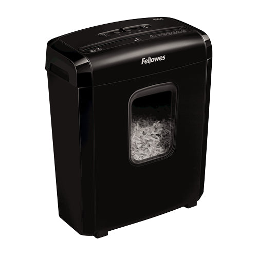 Fellowes Powershred 6M – Aktenvernichter, DIN P-4, Partikelschnitt 4 × 12 mm, 6 Blatt, 13 l