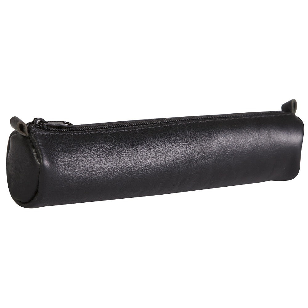 Clairefontaine AgeBag – Schlamperetui, schwarz, Leder, 18,5 × 4 cm, 1 Stk.