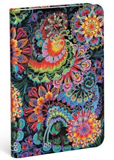 Paperblanks Mondlicht Notizbuch – 95 × 140 mm – liniert – Hardcover, Gummiband, Leseband