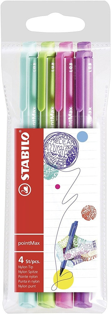 STABILO Faserschreiber, Strichbreite 0,8 mm, 4 Farben