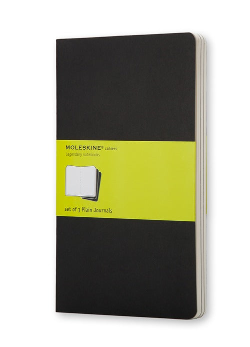 Moleskine Cahier Notizheft – 90 × 140 mm – blanko – 64 Blatt – 70 g/m² – Hardcover, schwarz