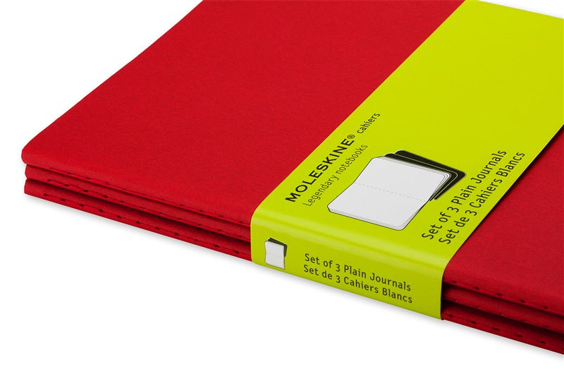Moleskine Cahier Notizheft – A5 – blanko – Fadenheftung, perforiert, Innentasche, 16 heraustrennbare Seiten