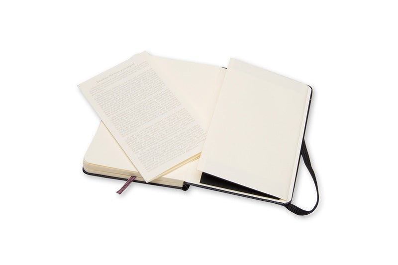 Moleskine Skizzenbuch, 90 × 140 mm, Fadenheftung, Hardcover, 104 Seiten, 160 g/m² – Schwarz