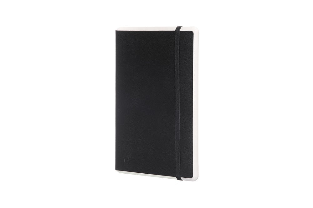 Moleskine Notizbuch, blanko, Leimbindung, Hardcover, 176 Seiten, 100 g/m² – schwarz, für Moleskine Notes App