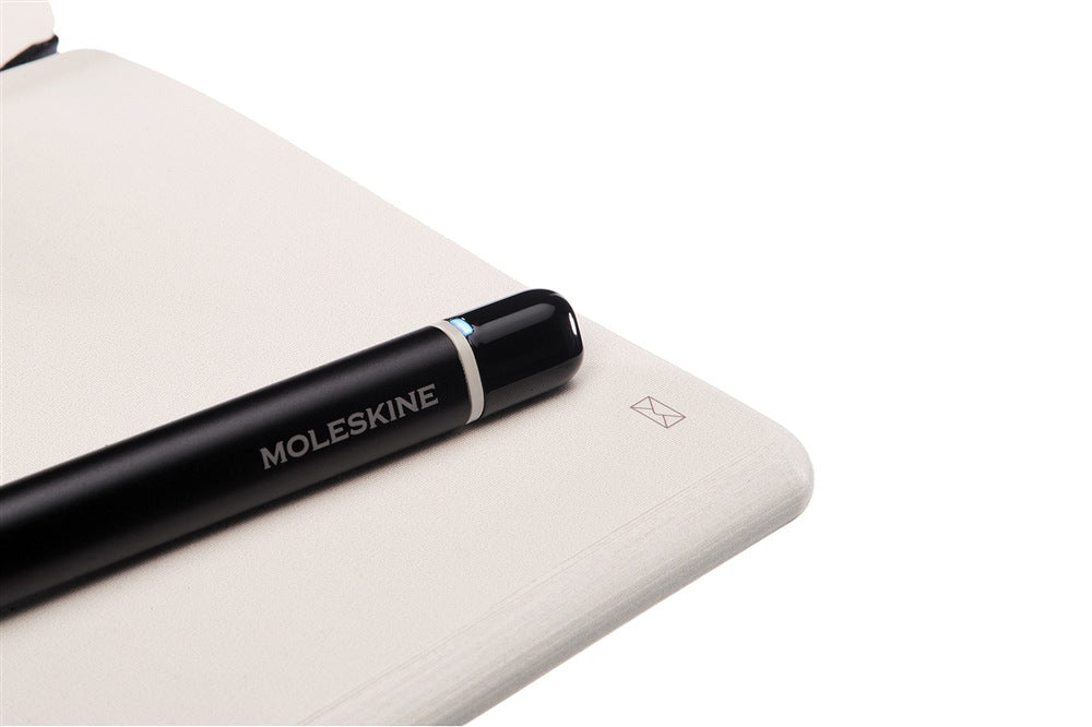 Moleskine Notizbuch, blanko, Leimbindung, Hardcover, 176 Seiten, 100 g/m² – schwarz, für Moleskine Notes App