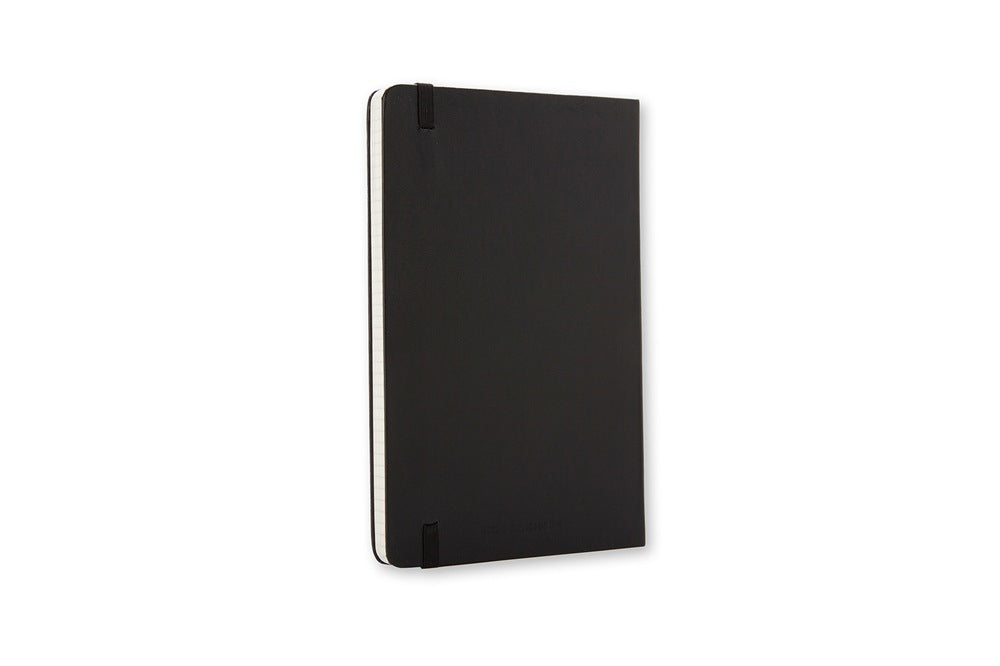 Moleskine Notizbuch – A6 – kariert – Hardcover, Gummiband, Lesezeichen, schwarz