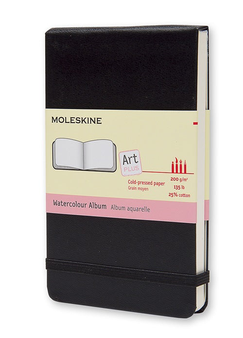 Moleskine Art Plus Aquarell-Skizzenbuch – A6 – Hardcover – Blanko – Schwarz
