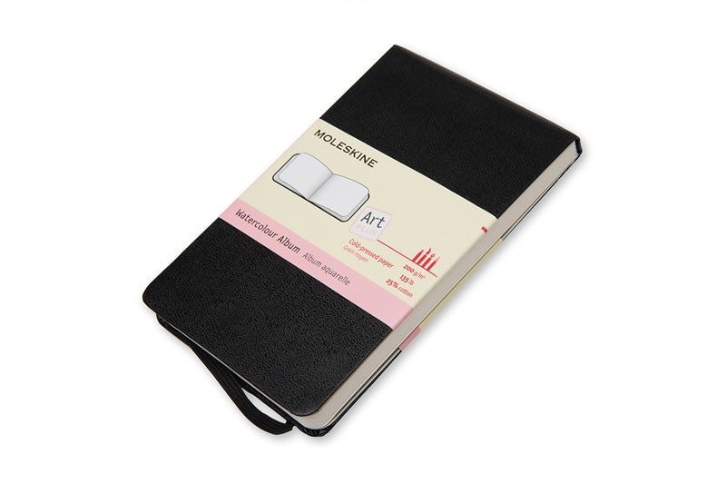 Moleskine Art Plus Aquarell-Skizzenbuch – A6 – Hardcover – Blanko – Schwarz