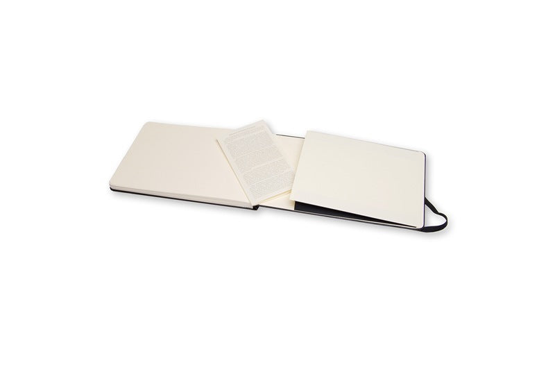 Moleskine Skizzenbuch A5 – Blanko, Hardcover, Schwarz, Aquarell, abgerundete Ecken