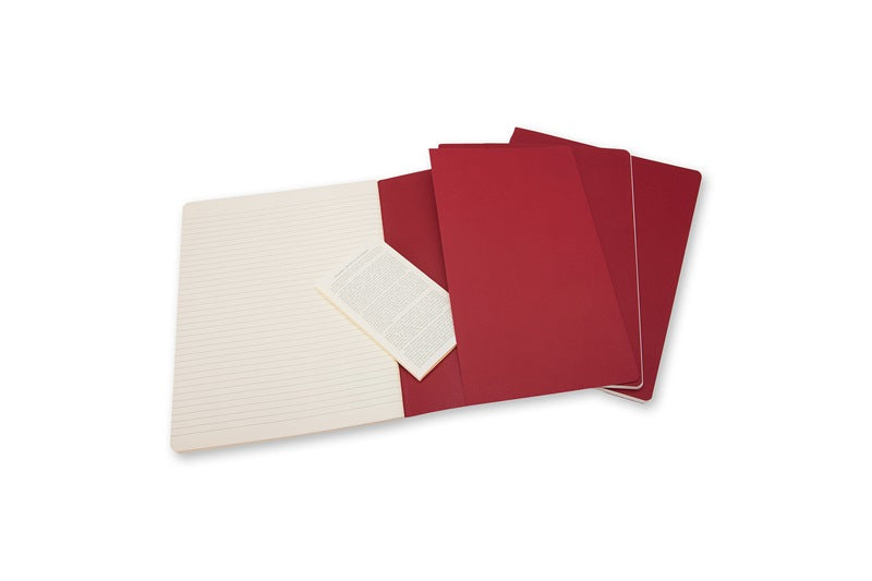 Moleskine Notizheft – 250 × 190 mm – liniert – gebunden, perforiert, 16 heraustrennbare Seiten, Innentasche